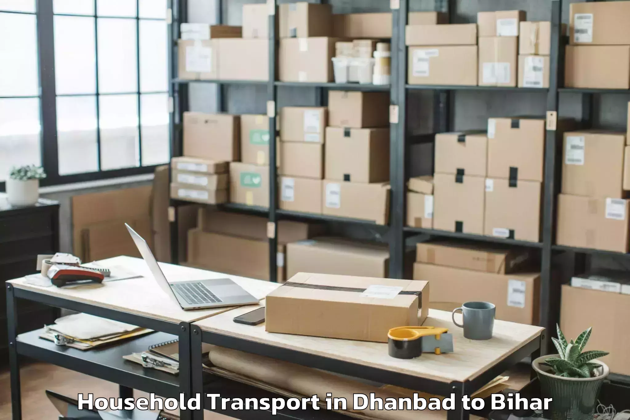 Book Dhanbad to Barbigha Household Transport Online